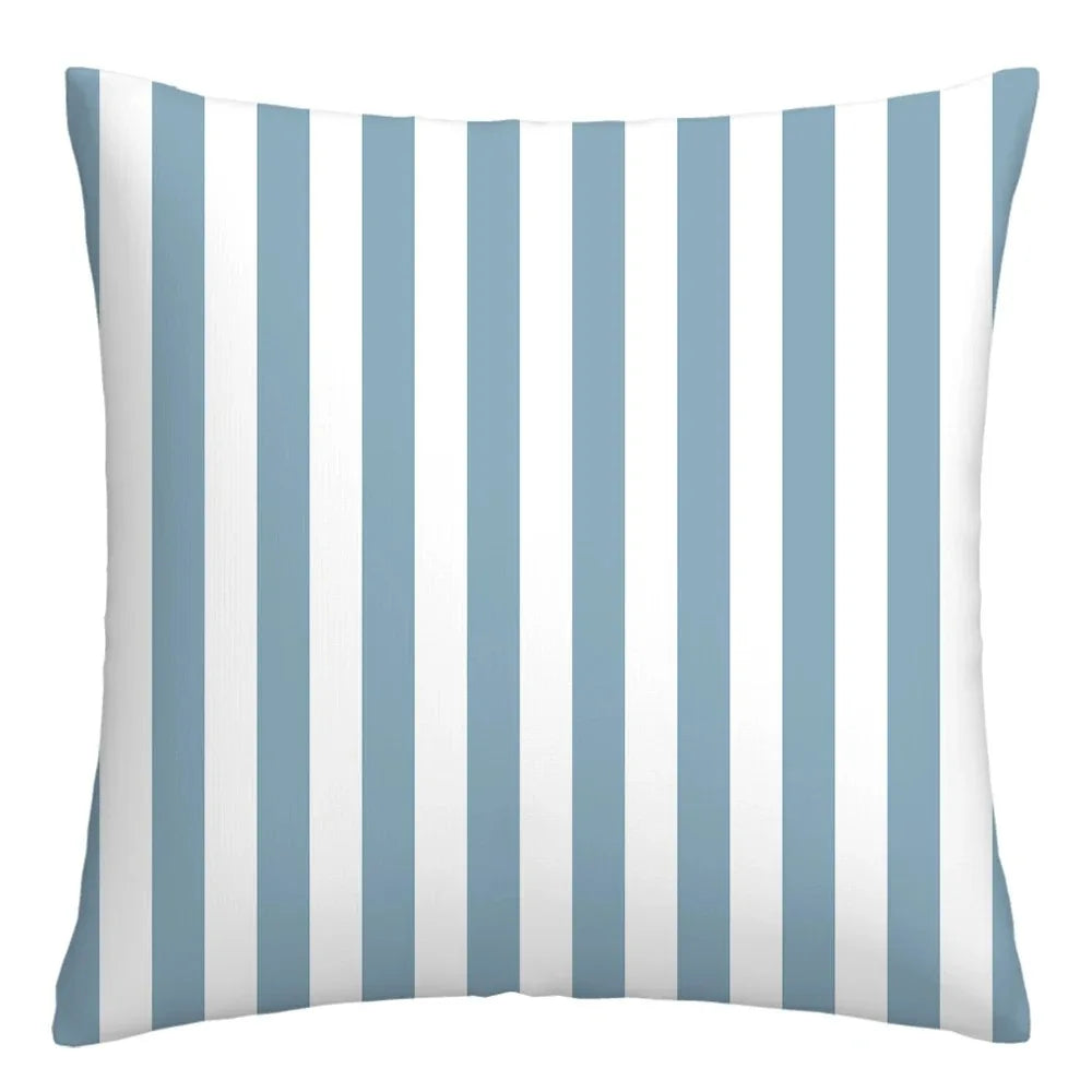 Taie de Coussin Bleu de Canapé à Différents Motifs