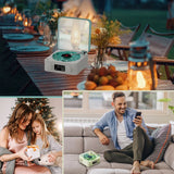 Mini Enceinte Rétro avec Effet Lumineux Relaxant