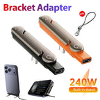 Pack 2 adaptateurs USB-C charge rapide 240W + béquille pliable