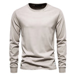 T-Shirt en 100% Coton Intemporel Manches Longues - Homme