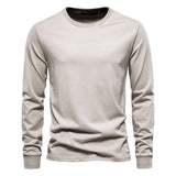 T-Shirt en 100% Coton Intemporel Manches Longues - Homme