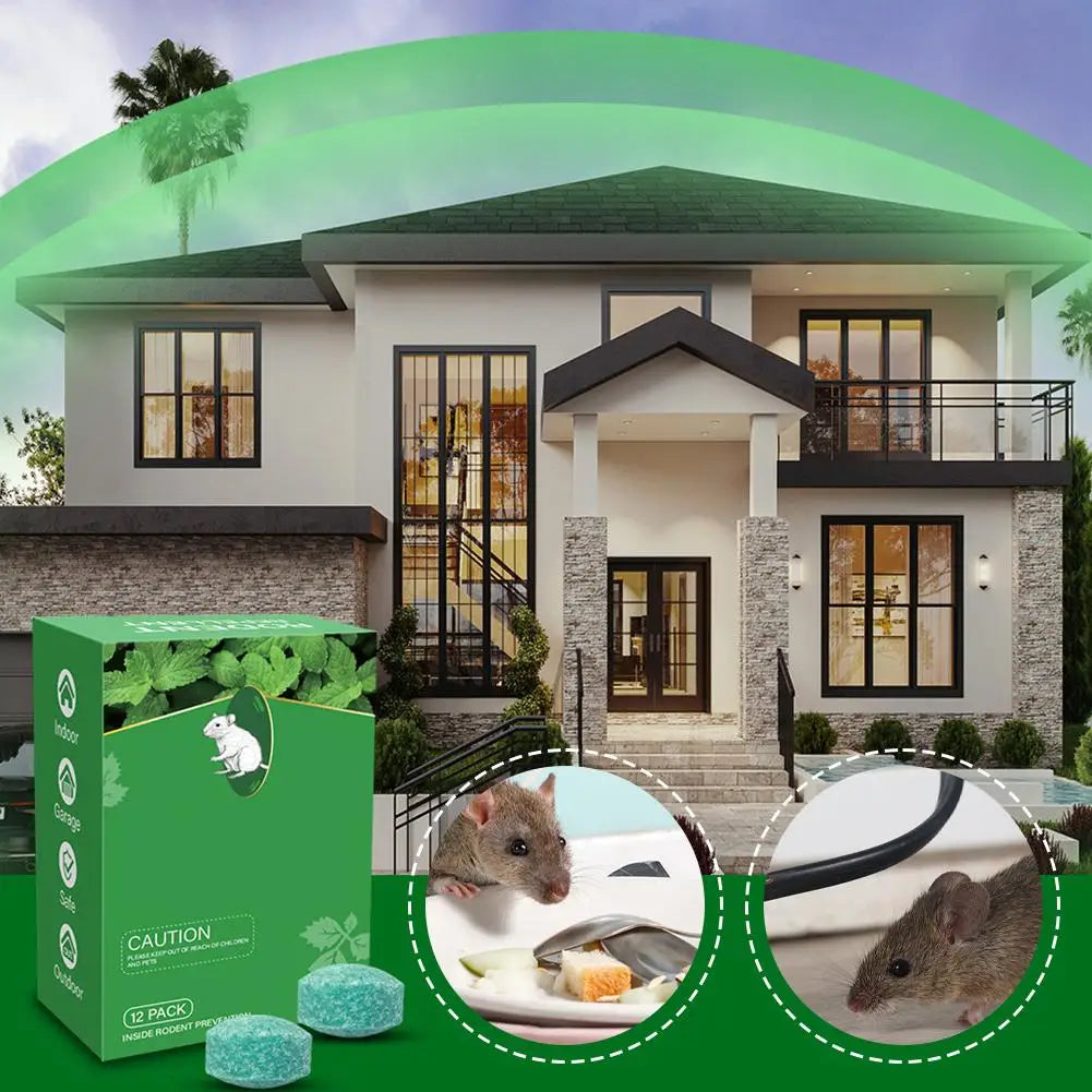 12x Répulsifs Anti Rats & Souris à Base de Plantes