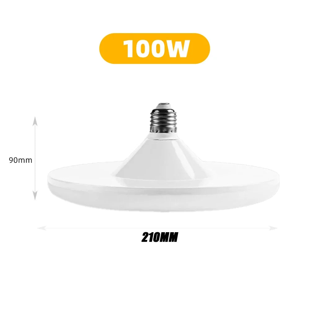 Ampoule LED Puissante Blanche E27 à Détecteur de Mouvement - 20W 30W 40W 50W 60W et 100W