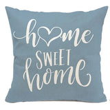 Taie de Coussin Bleu de Canapé à Différents Motifs