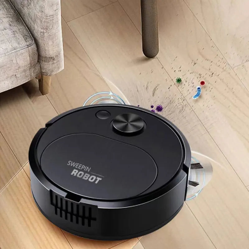 Mini Robot Aspirateur 3 EN 1 - Balaie, Aspire et Lave