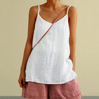 Caraco en coton et lin pour femme - Collection 2024