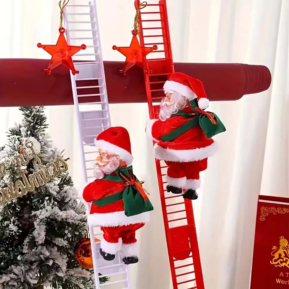 Échelle Père Noël Mécanique avec Musique & LED