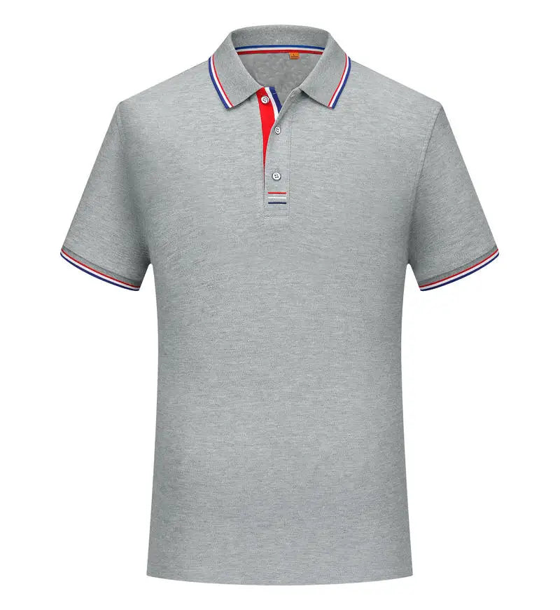 Polo homme décontracté respirant à col revers