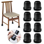 8x Protège-Pieds de Chaise en Silicone Anti-Rayures & Anti-Bruit