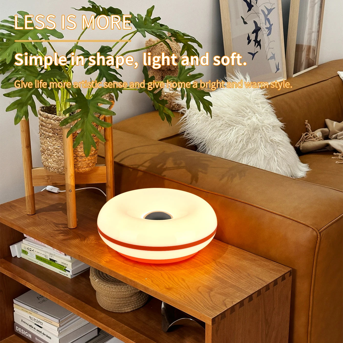 Lampe Donut Tendance USB Tactile - Couleurs & Intensités
