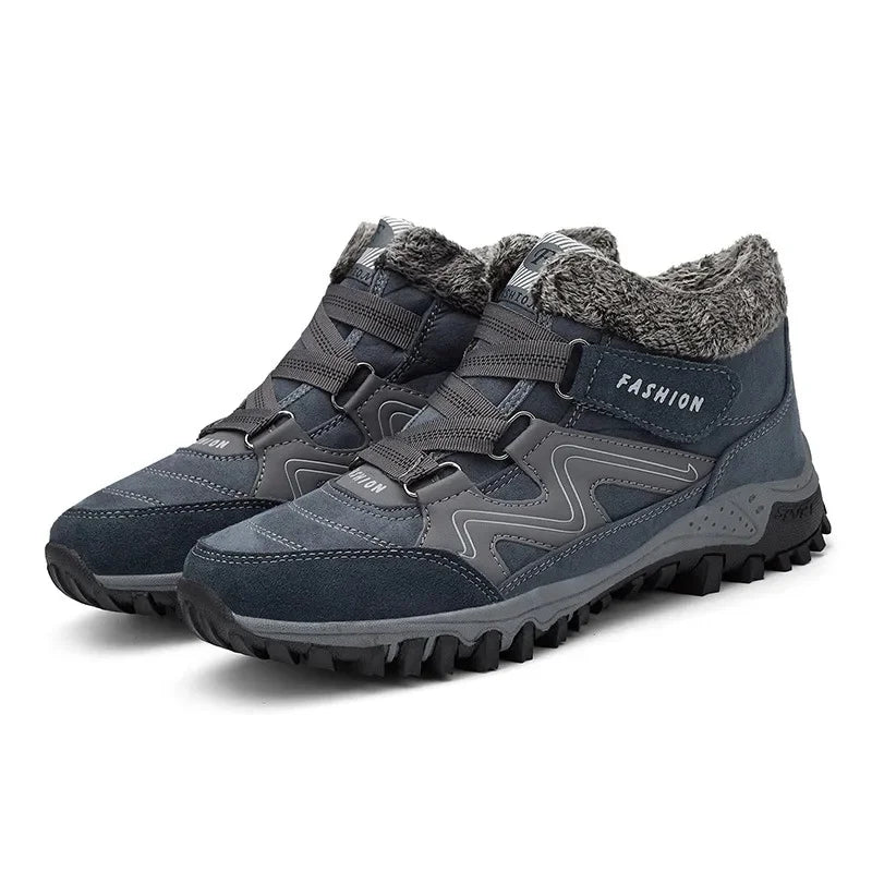 Bottes de Neige d'Hiver à Velcro - Mixte