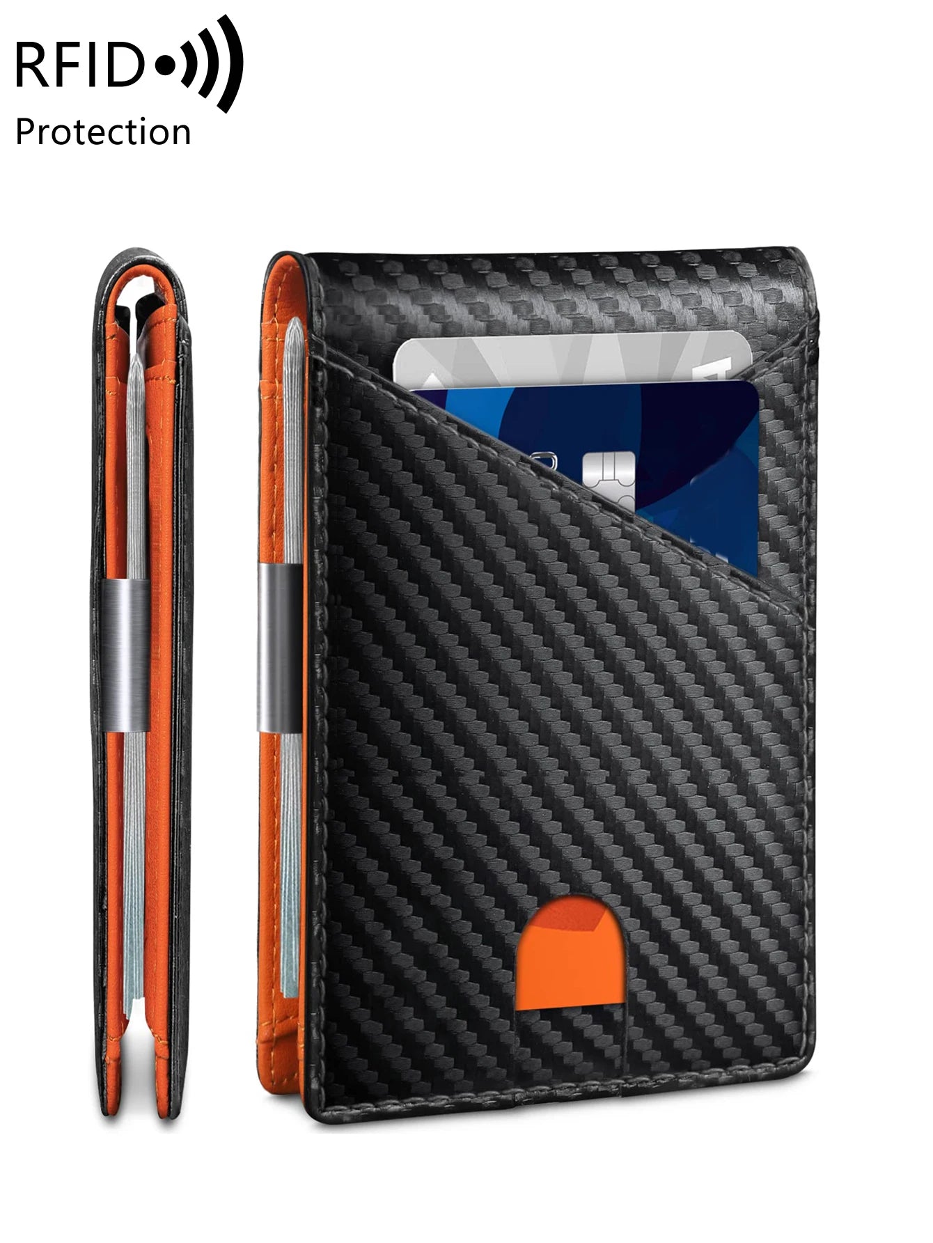 Portefeuille anti-vol RFID minimaliste Homme - 12 Cartes