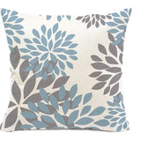 Taie de Coussin Bleu de Canapé à Différents Motifs