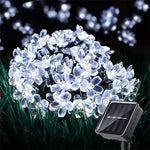 Guirlande Lumineuse Solaire Florale pour Jardin