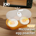 Eggy - Double Cuiseur à Oeuf au Plat au Micro-Ondes