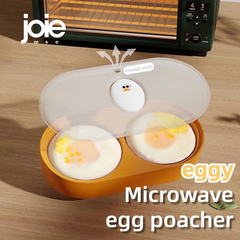 Eggy - Double Cuiseur à Oeuf au Plat au Micro-Ondes