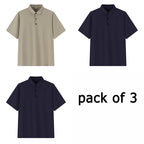 Lot de 3 Polos Manches Courtes - Grandes Tailles