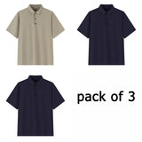 Lot de 3 Polos Manches Courtes - Grandes Tailles