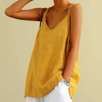 Caraco en coton et lin pour femme - Collection 2024