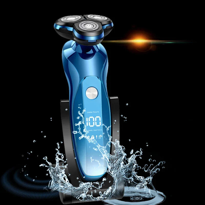 Tondeuse Électrique Visage, Cheveux & Corps Rasage à Sec ou Humide