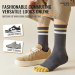 5 paires de Chaussettes Longues à 5 Doigts – Anti-Odeur & Anti-Frottement