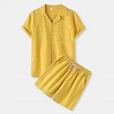 Ensemble Chemise & Short en Coton Respirant