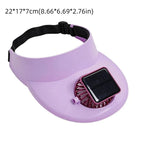 Chapeau Visière avec Ventilateur Solaire Intégré – Large Bord, Respirant et Rechargeable USB pour Sport et Plein Air