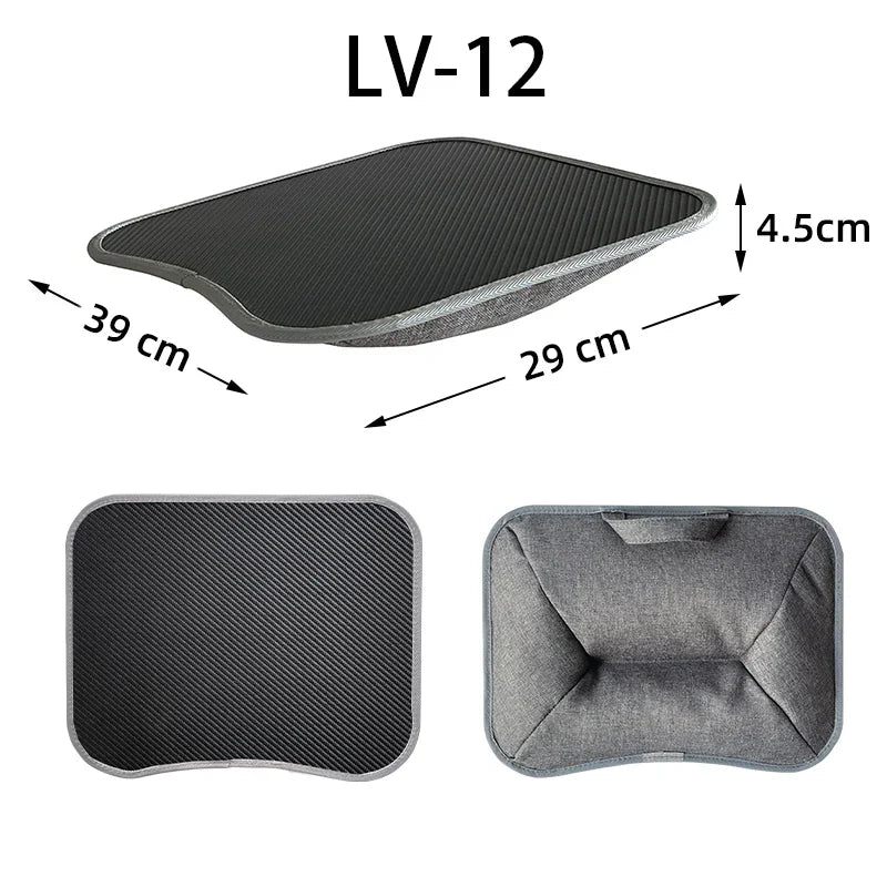 Bureau de voyage multifonctionnel pour ordinateur portable avec coussin
