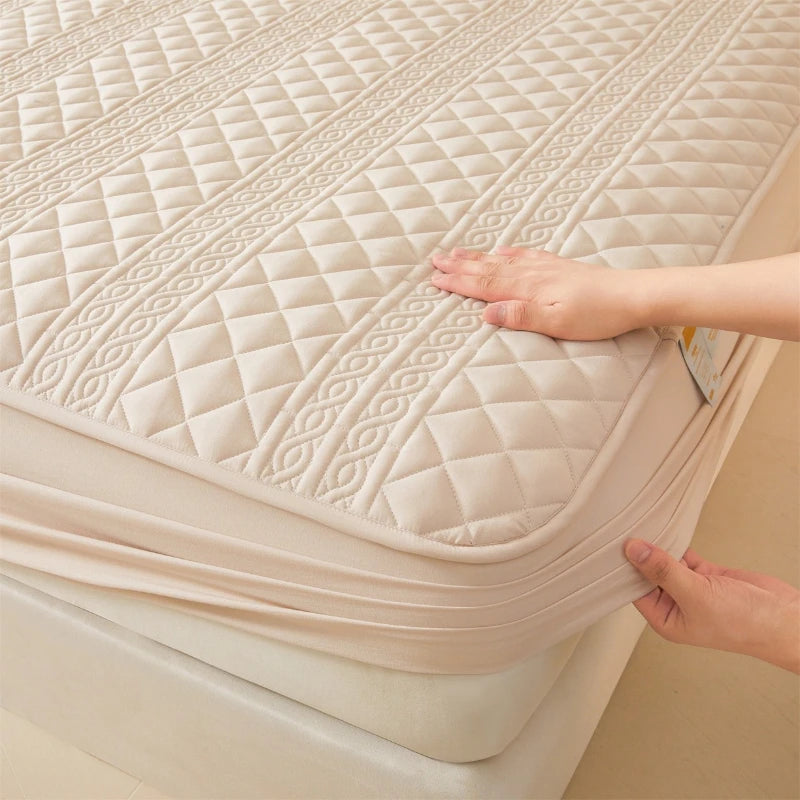 Protège-Matelas Matelassé Antibactérien & Imperméable