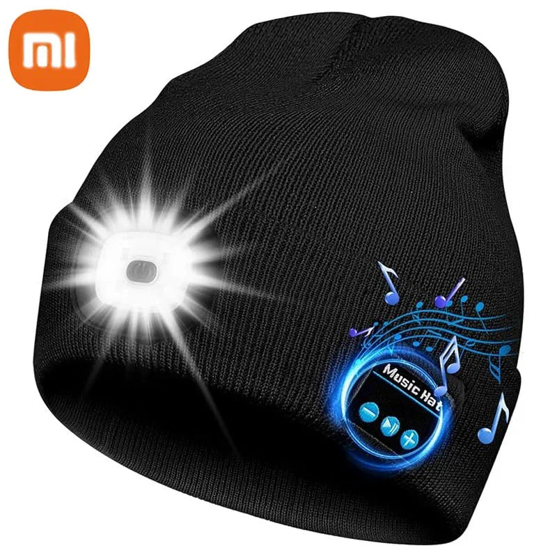 Bonnet 3 en 1 avec éclairage LED et Système audio intégrés