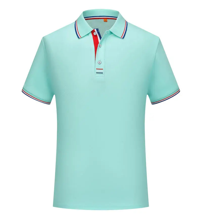 Polo homme décontracté respirant à col revers