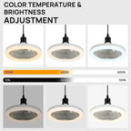 Ventilateur de Plafond Moderne À LED