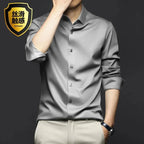 Chemise Satinée pour Hommes - 12 Couleurs