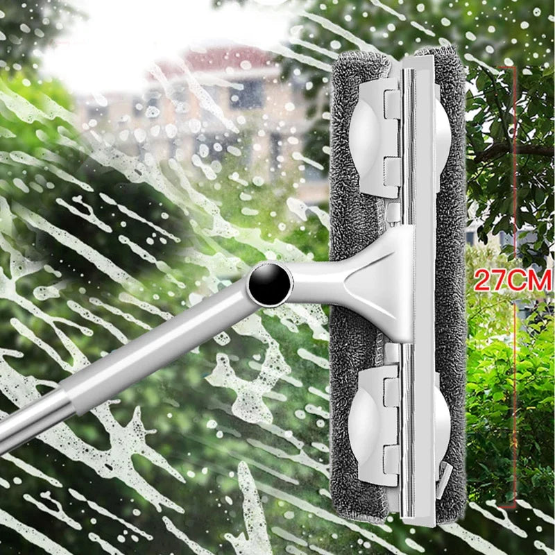Nettoyeur de Vitres Télescopique 1,4M + 3 MOPS OFFERTES