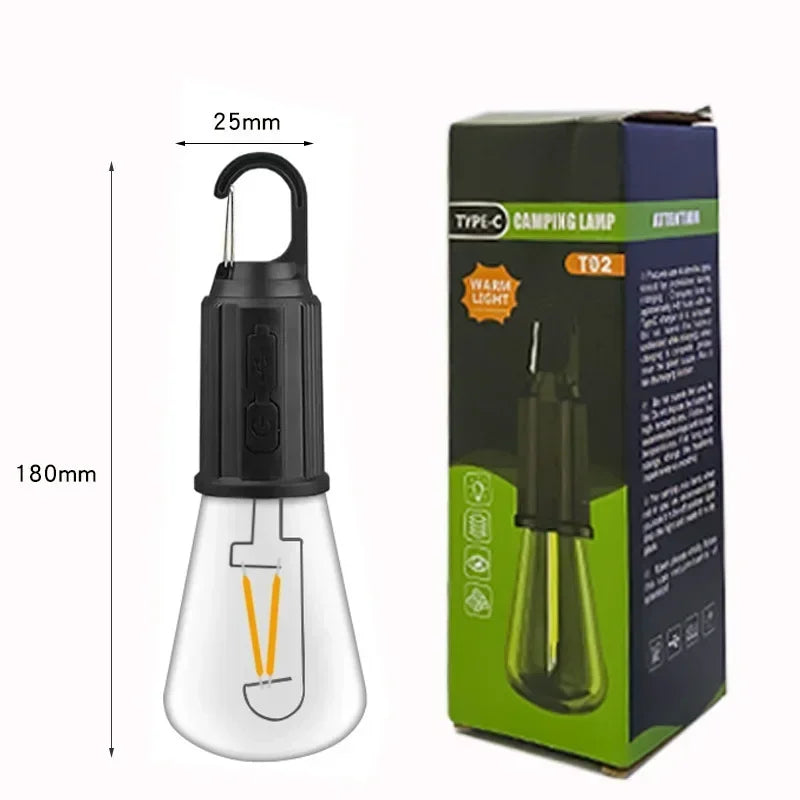 Lampe de Camping LED Étanche avec Crochet