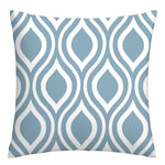 Taie de Coussin Bleu de Canapé à Différents Motifs