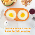 Eggy - Double Cuiseur à Oeuf au Plat au Micro-Ondes