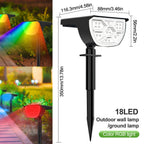 Projecteurs Solaires 72 LED IP65 – 3 Modes Extérieurs
