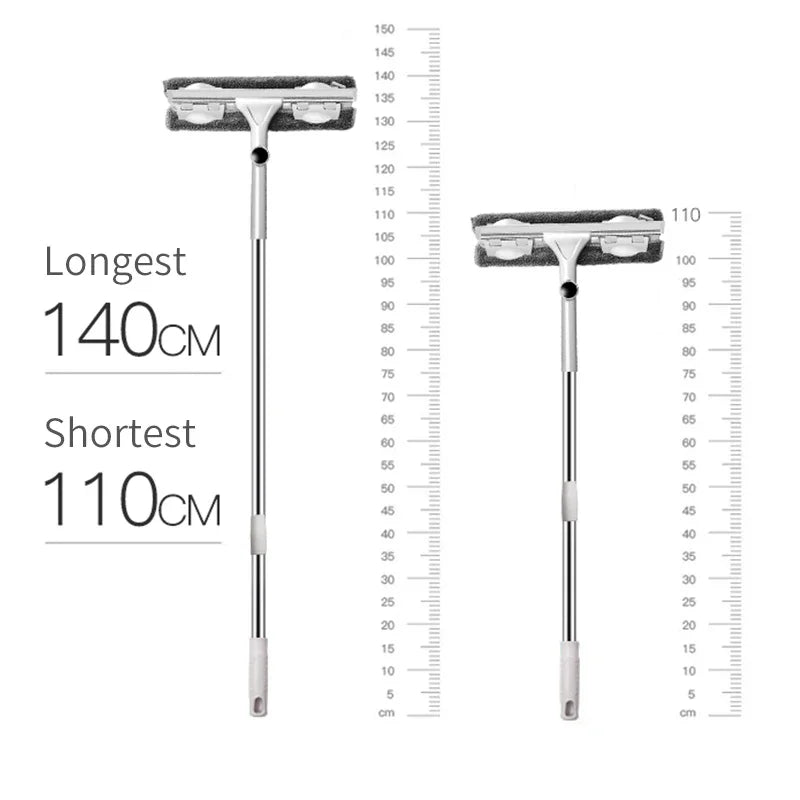 Nettoyeur de Vitres Télescopique 1,4M + 3 MOPS OFFERTES