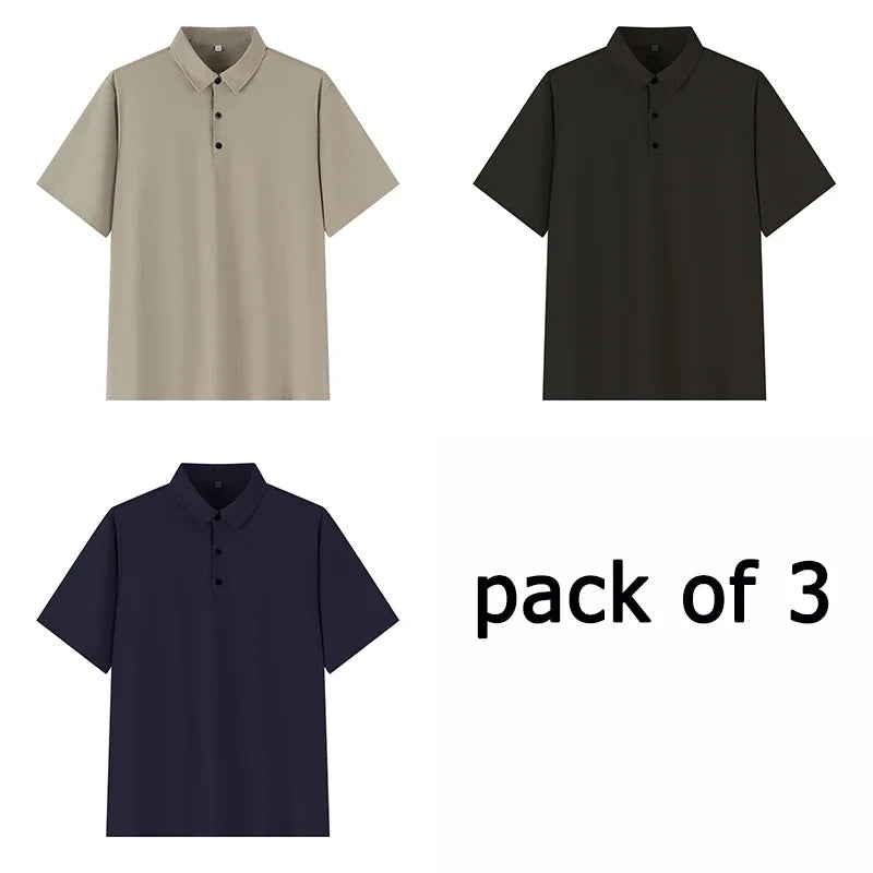 Lot de 3 Polos Manches Courtes - Grandes Tailles