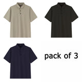 Lot de 3 Polos Manches Courtes - Grandes Tailles