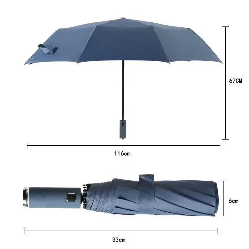 Parapluie à Ouverture Automatique & Résistant au Vent avec LED