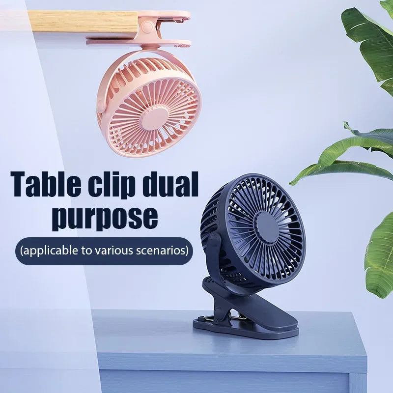 Mini ventilateur à clipser 360 degrés - Sans-fil