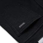 Jean Stretch Noir Coupe Classique Droite pour Hommes