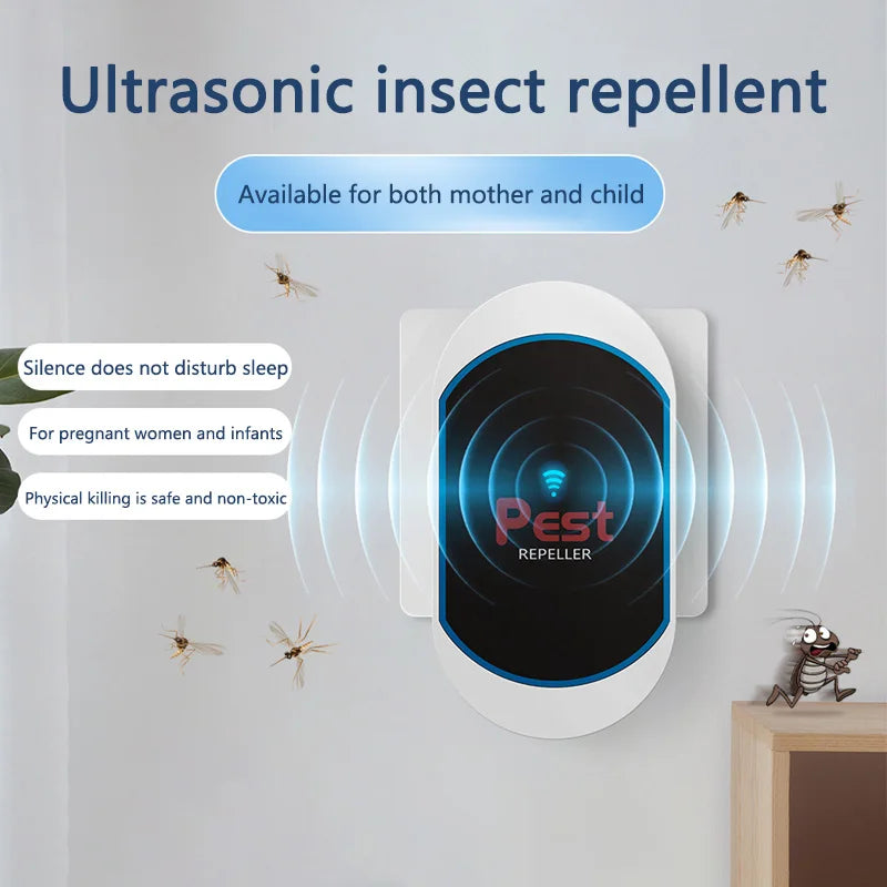 PEST REPELLENT - Répulsif d'Insectes Domestique Électronique à Ultrasons