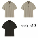Lot de 3 Polos Manches Courtes - Grandes Tailles