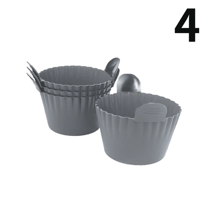 4x Moules en Silicone Antiadhésif pour Air Fryer