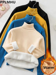 Pull Slim Col Roulé - Intérieur Peluche Douce
