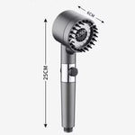 Pommeau de Douche Filtrant 3 Vitesses - Relaxation et Pureté