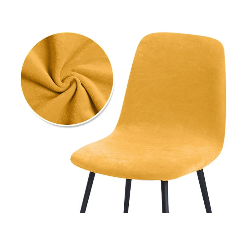 Housse de Chaise en Velours Extensible